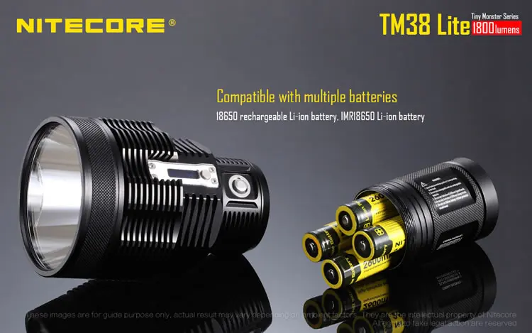 Новинка 2017 Nitecore TM38 Lite крошечный Монстр 1800 люмен длинный бросок перезаряжаемый фонарик