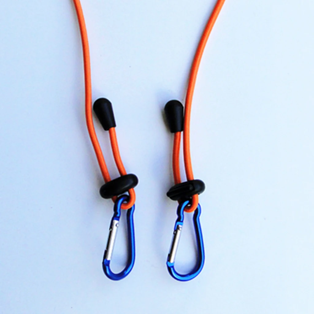 4mm 12' Kayak Canoe Tow Line Leash Lanyard with 2 Carabiner Clips for Camping Climbing Hiking Raftin Boating Surfing Accessory