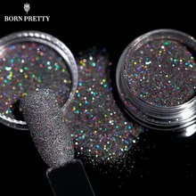 1g/Box Holographic Glitter Powder Shining Sugar Glitter Dust Powder Manicure Nail Art Decoration 8 Colors