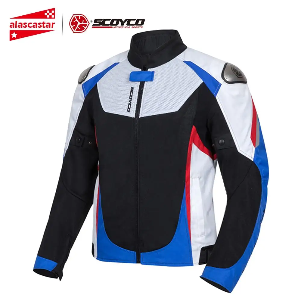 

SCOYCO Motorcycle Jacket Men Summer Chaqueta Moto Jacket Protective Gear Reflective Motocross Jacket Motorcycle Protection Armor