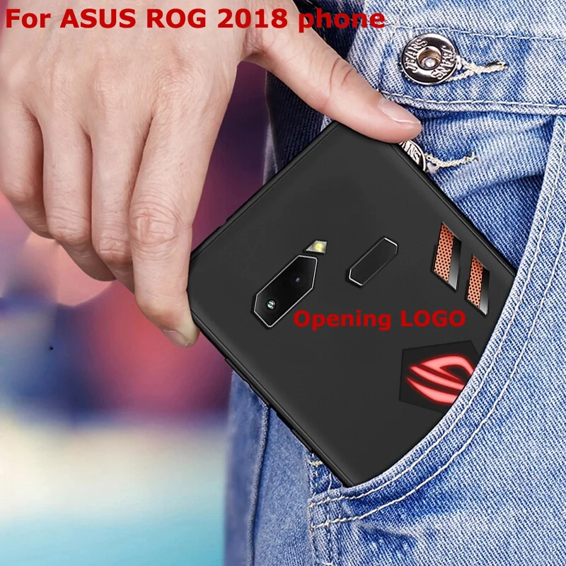 

2PCS Opening LOGO hole For Asus ROG Phone ZS600KL 2018 Case cartoon painting Silicone soft Back Cover For Asus ROG Phone cases