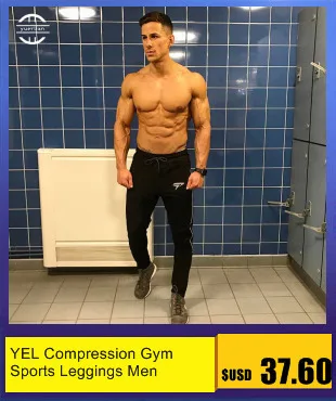 Yuerlian New GYM Compression Bodybuilding Pantalones Hombre Fitness Tights Trousers Sweat Pants For Men Sport Running Leggings