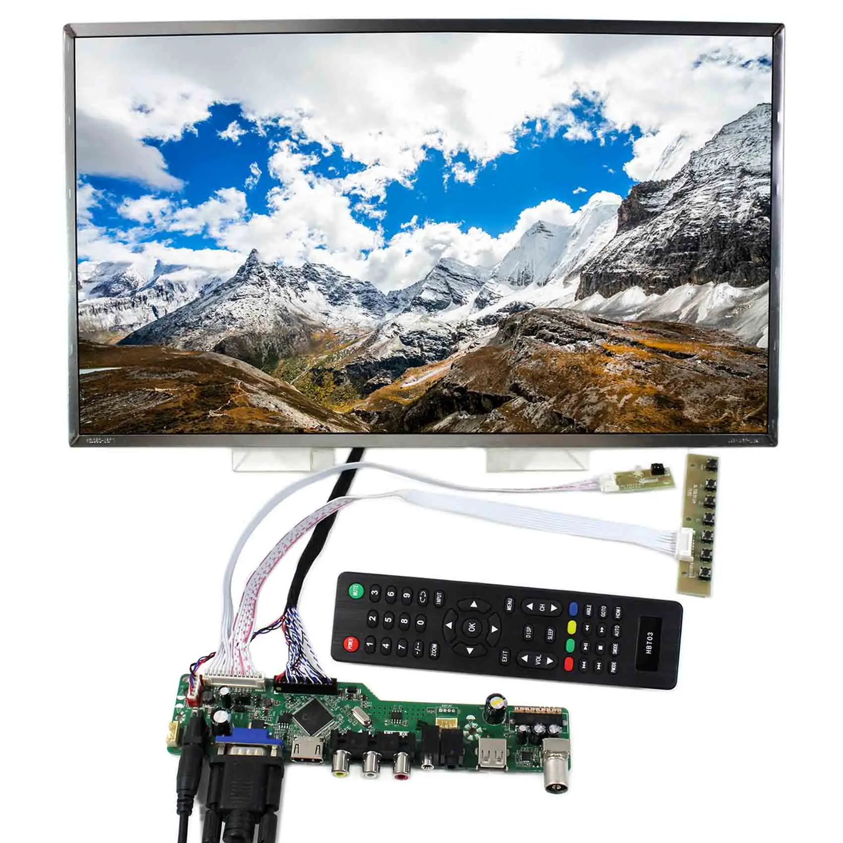 ЖК-экран 17 3 дюйма B173RW01 1600X900 VGA HD MI AV плата ЖК-контроллера с USB LCD контроллер N173FGE