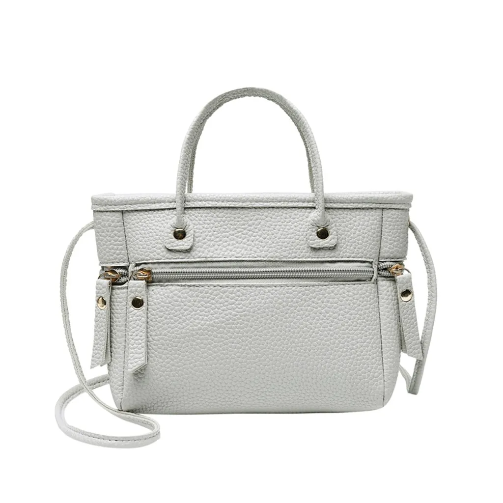 Aelicy, модная женская одноцветная сумка через плечо, сумка-мессенджер, сумка для девушек, дизайнерская Роскошная сумочка, органайзер, кошелек, сумка - Цвет: GY