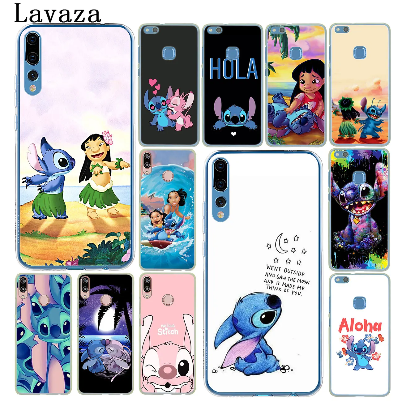 

Lavaza Anime cute Lilo Stitch Phone Case for Huawei P30 P20 Pro P10 P9 Plus P8 Lite Mini 2016 2017 P smart Z 2019 Cover