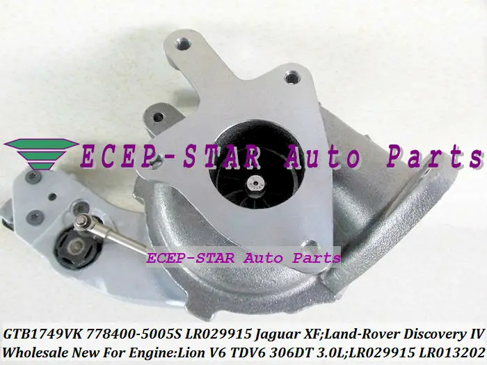 GTB1749VK 778400-5005S 778400 LR029915 LR013202 Turbo Turbocharger For Jaguar XF 3.0D Lion V6 For Land-Rover Discovery IV TDV6 306DT 271HP (2)