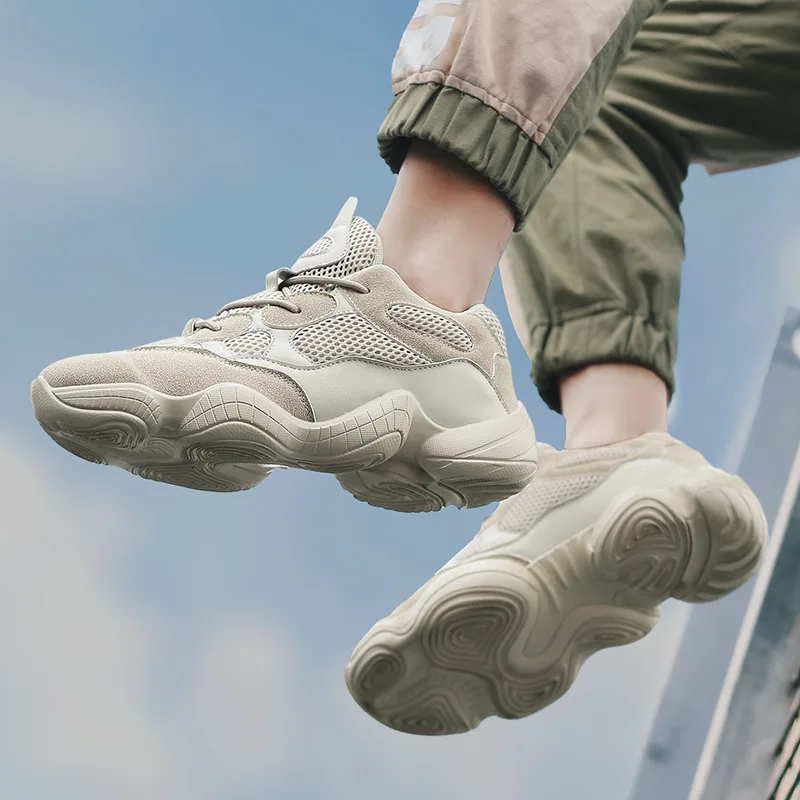 Kanye Paire Black Sport Même Seule wheat Nouvelle Coco Color Super Chaussures Ns Le De Chaude 500 gray Noix Avec Père Chaussure Hommes Vent Tissu Mesh 31lJcTFK