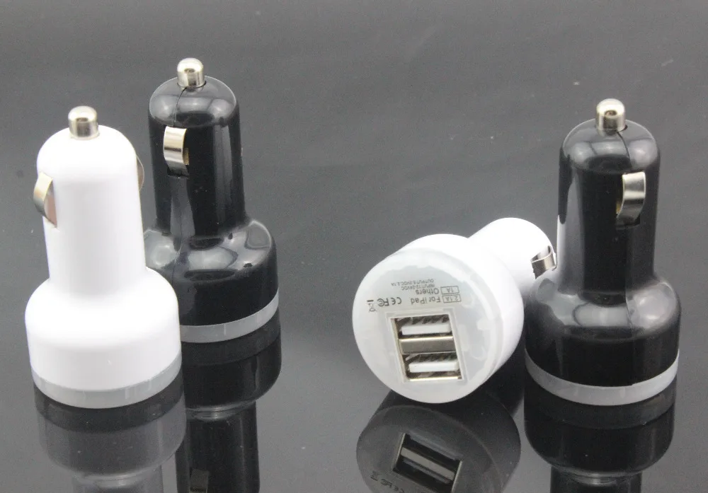 5pcs fast shipping 2.1A + 1A Dual USB Car Charger for iPad iPhone 4 and Cell Phone / PDA Mp3 Mp4 iphone 5S 5C 5G | Мобильные