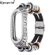 CARPRIE, этнический стиль, сменный кожаный браслет для Xiaomi Mi, 3 Смарт-часы, браслет, сменные ремешки, 90130