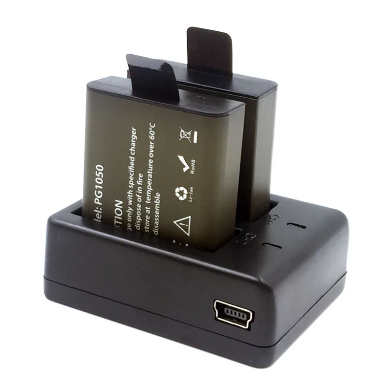 Зарядное устройство для экшн камеры EKEN H9 H9R H8PRO H8R SJ4000 1 шт. 2 шт.|battery h9|h9 batteryeken accessories
