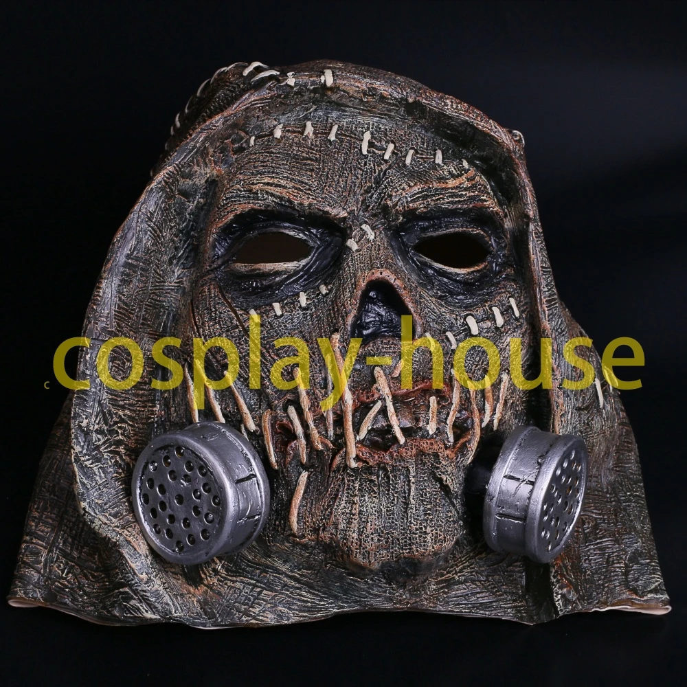 Batman Mask Suicide Squad Scarecrows Masks Dr. Jonathan Crane Mask Blocks DC Batman Superhero Mask Halloween Party Prop (4)