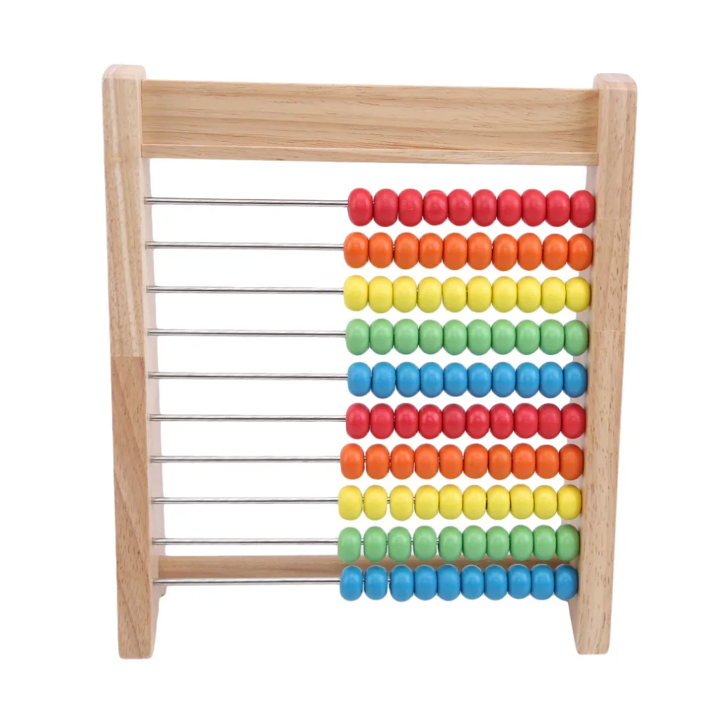 Estilo de Madeira Novo Crianças Contas Arco-íris Ábaco Aritmética Cálculo Puzzle Operação Matemática Brinquedos Aprendizagem Educação Brinquedo 5 aprendizagem educação puzzle brinquedo