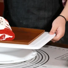 Двухстороннее украшение для помадной глазури торта вращающаяся подставка для торта инструменты для выпечки наклейка
