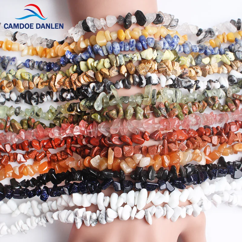 CAMDOE DANLEN Φ Beads Lrregular 5 8 мм кристалл бирюзы оникс нить 16 дюймов подходит для Diy