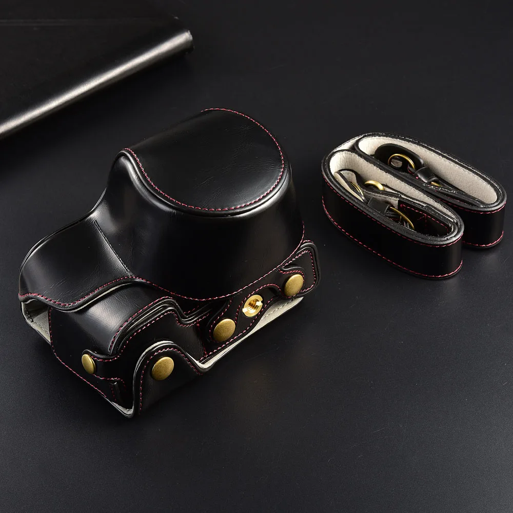 Нижняя открывающаяся сумка для камеры из искусственной кожи в стиле ретро Sony