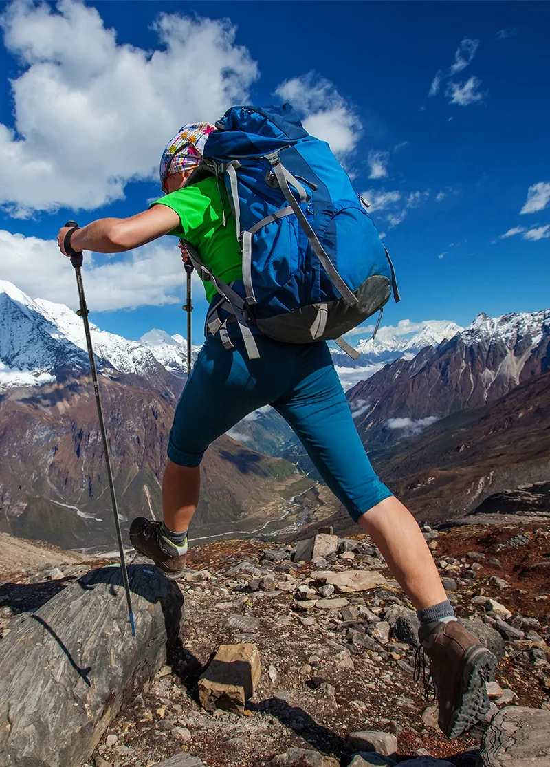 Naturehike углеродного волокна 5 секций трекинговых палок 1 шт Складная регулируемая Сверхлегкая ходьба палки для пешего туризма 115 см, 135 см