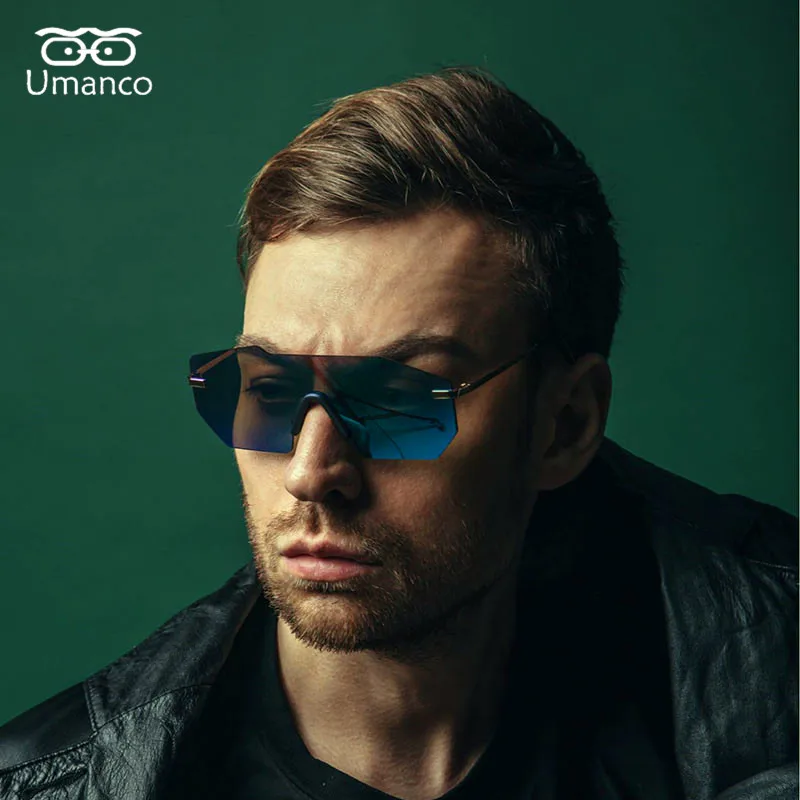 

Umanco Trendy Dazzling 6 Colors Metal Sunglasses Men Women Strong Shades Glasses Mirror Goggles Driving Lightweight Eyewear Gift