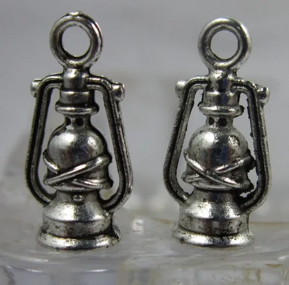 

Vintage Silver Lovely Lantern Charms Pendants For Jewelry Making Findings Bracelets Handmade Accessories DIY Gifts 10PCS P393