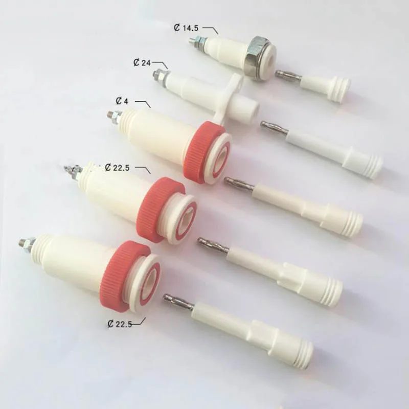 

10pcs 4mm Pure Copper Banana Plug 15- 20KV 20000V High Pressure Plug Jack Socket Pure Copper Triangle White