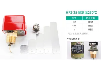 

Iron base brass thread Flowmeter water flow control switch high temperature 250C induction target flow sensor
