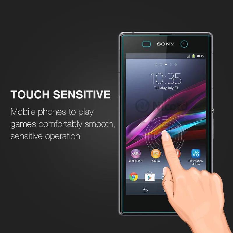 Premium 9H Tempered Glass For Sony Xperia Z1 Z3 Compact Screen Protector For Sony M5 M4 T2 T3 Z2 Z3 Z4 HD Glass Protective Film (5)