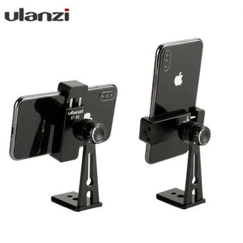 

Ulanzi ST-04 Tripod Clamp Smartphone Mount Holder Mount Adapter Live Tripod 360 Rotation Phone Clipper for iPhone Android Phones
