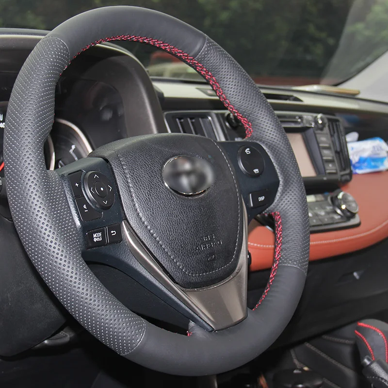 Чехол на руль BANNIS для Toyota RAV4 2013 2014 Corolla|Чехлы руль| |