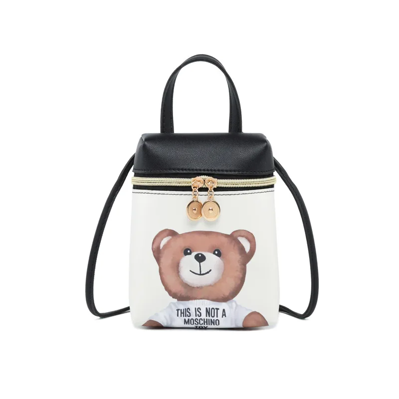

Cartoon Bear Women Shoulder Bag Female Cute Cross body Bags Animal Cat Dog Bags Retro Fashion Female Bag