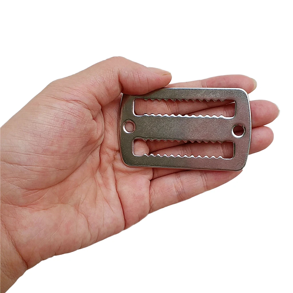 1 Pcs Stainless Steel Heavy Duty Scuba Diving Weight Belt Webbing Keeper Stopper Slider Retainer Dive Accessories