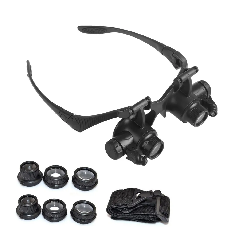 10X 15X 20X 25X Binocular Loupe Magnifying Glasses