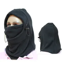 Горячая Распродажа утепленная Флисовая Балаклава Капюшон Полицейский спецназ Лыжный велосипед ветрозащитная шапка с защитой для лица женская