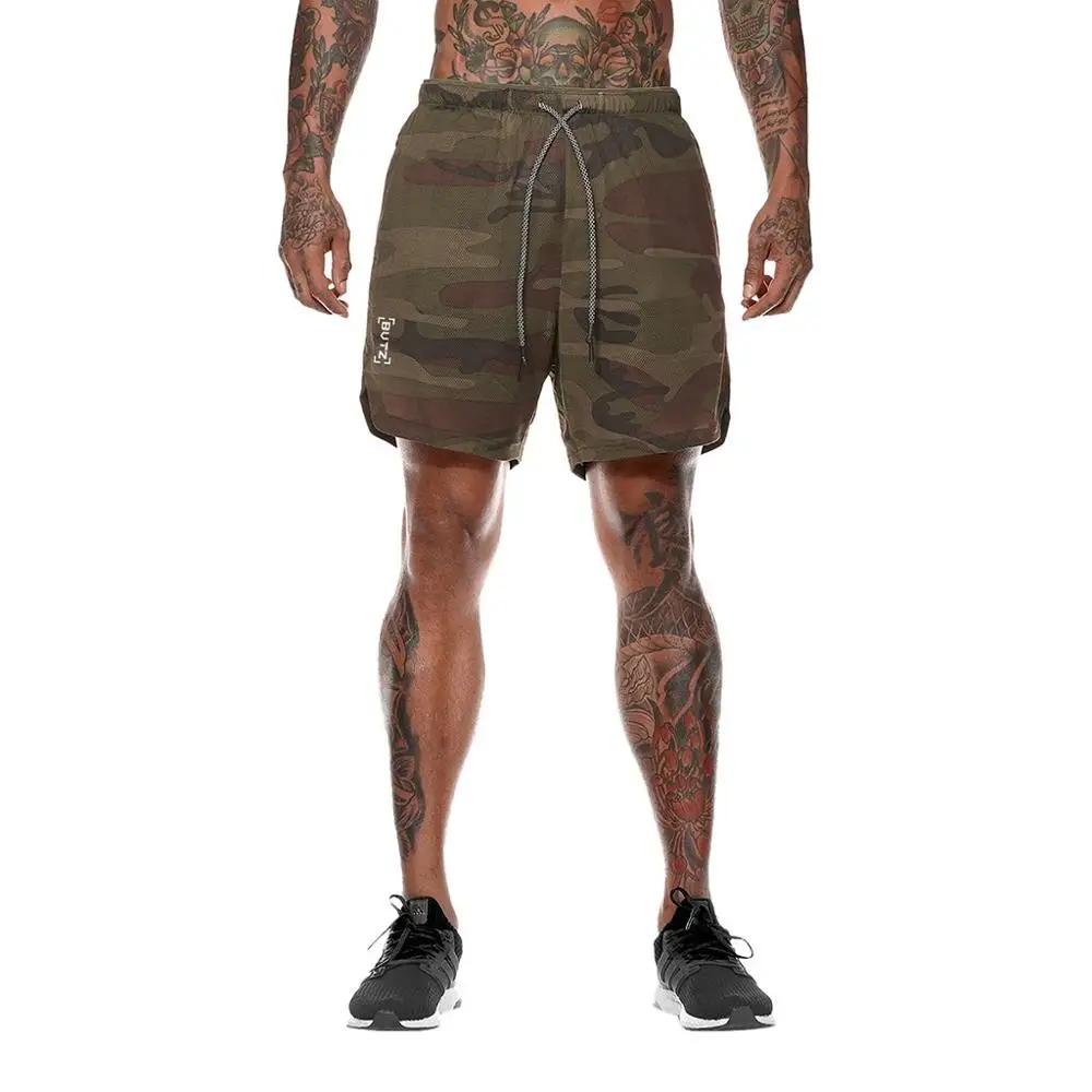 Для мужчин Фитнес Шорты повседневные, зауженные спортивные однотонные штаны с камуфляжным принтом черный, белый цвет карман уличная классные спортивные штаны модная Уличная обувь