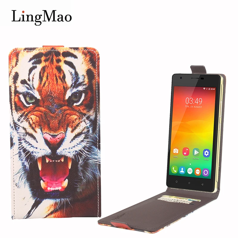 

Lingmao For Oukitel C4 Case 3D Tiger Pattern Vertical Flip Leather Card Slot Phone Case Cover for Oukitel C4
