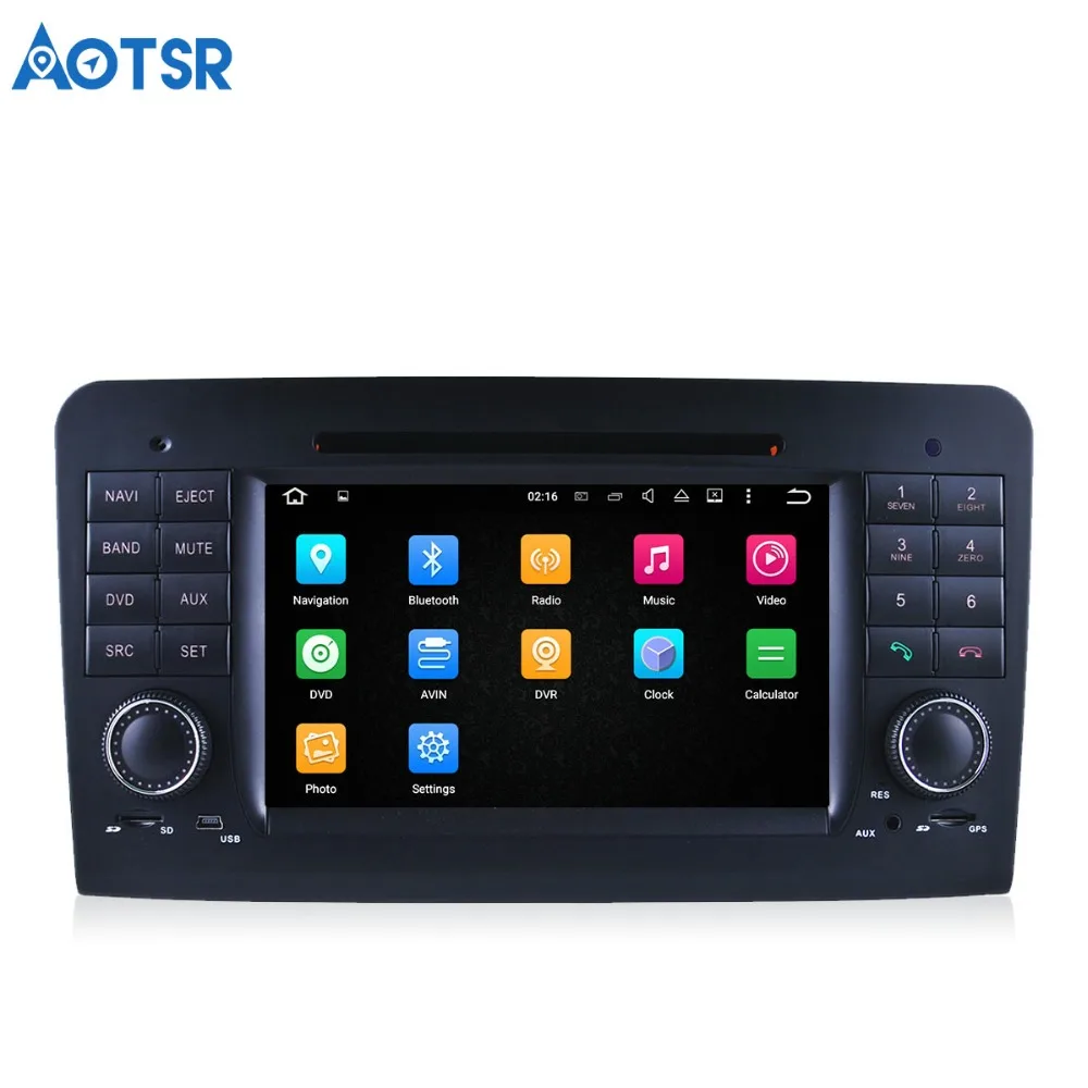 Sale Aotsr Android 8.0 Car DVD player GPS Navigation Headunit For Mercedes Benz ML W164 GL X164 (2004-2012)  2 din radio media 5