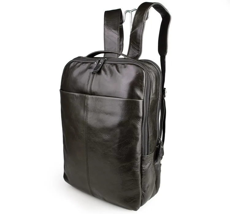 Настоящий кожаный рюкзак унисекс школьный рюкзак для мужчин 7280J