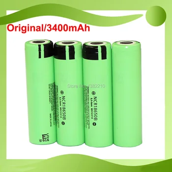 

Free Shipping!!! 12PCS/lot 3.7V NCR18650B 3400mAh battery for Panasonic 18650