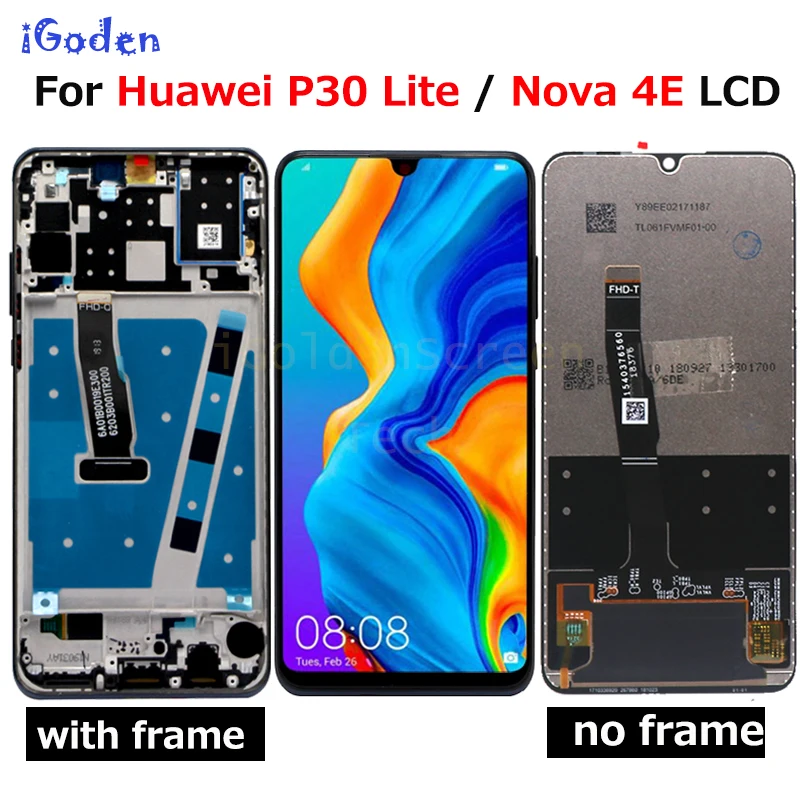 Оригинальный 6 15 &quotдля Huawei P30 Lite / Nova 4E ЖК дисплей сенсорный экран дигитайзер в