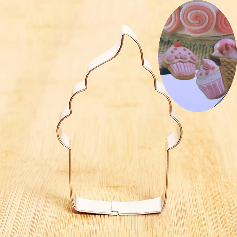 New ice cream shape stainless steel biscuit cutters Wholesale Cookie