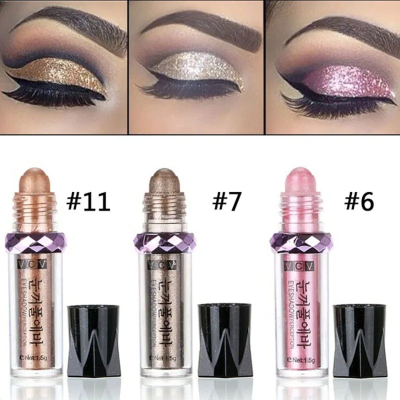

14 Colors Beauty Highlighter Eyeshadow Pencil maquiagem lapis de olho makeup pearl white eye glisten eyeliner gel pen