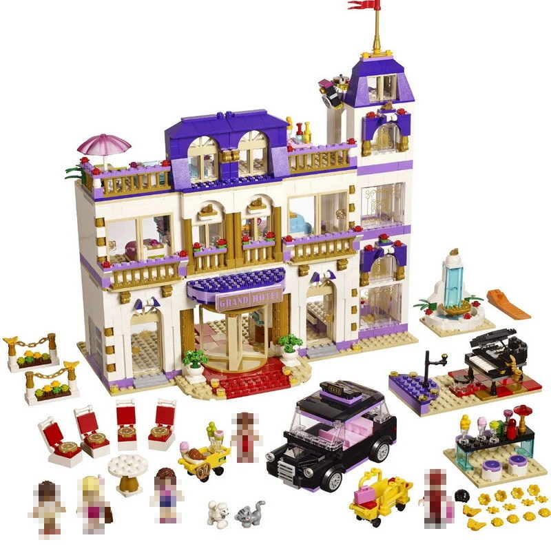 

1587Pcs Girls Series The Heartlake Grand Hotel Model Building Blocks Bricks toys