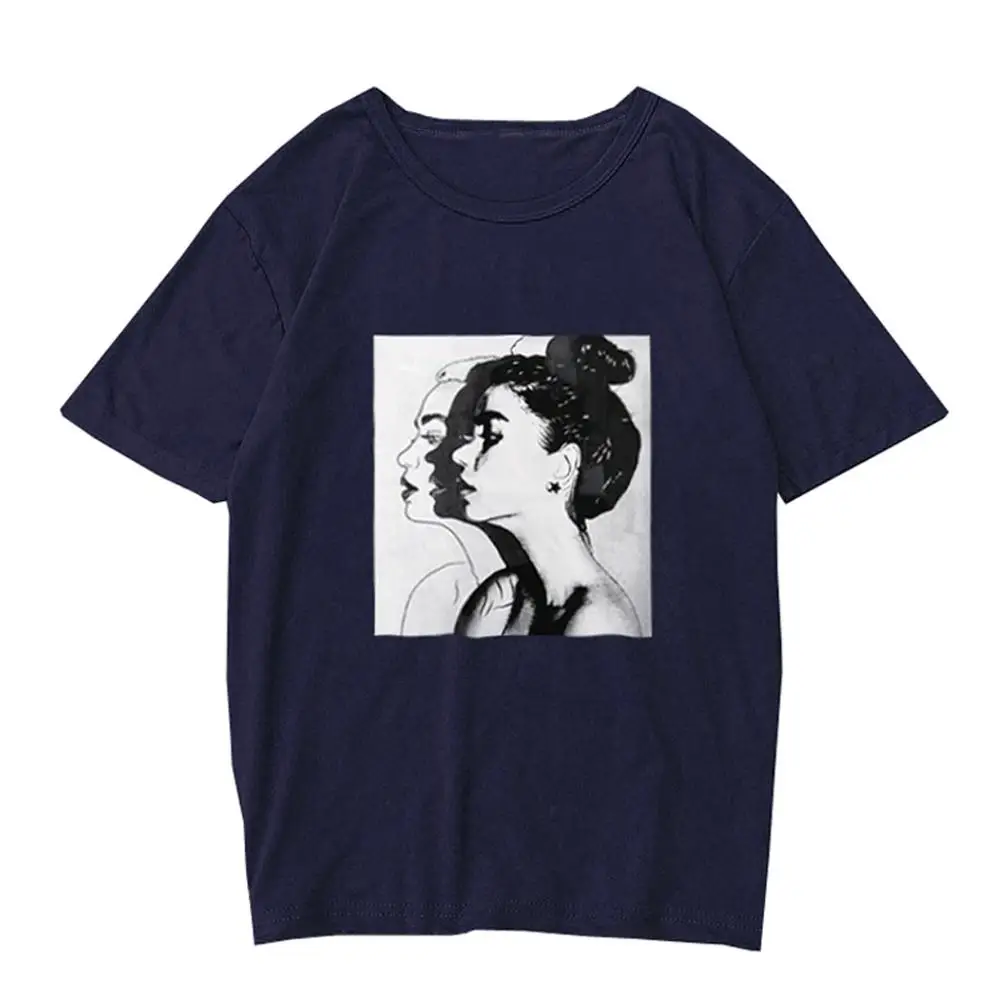 

women clothes 2019 Summer fashion T-Shirt Women O-Neck Printing Short Sleeve Loose Shirt T Shirt Ladies Tops Casual Tee FDH