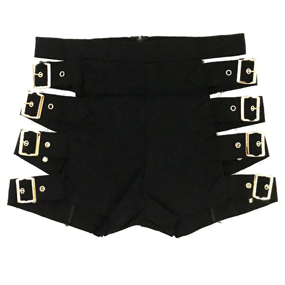 Новые сексуальные джинсовые шорты с высокой талией, рваные короткие джинсы, мини обтягивающие Клубные танцевальные шорты для диджея белого и черного цвета