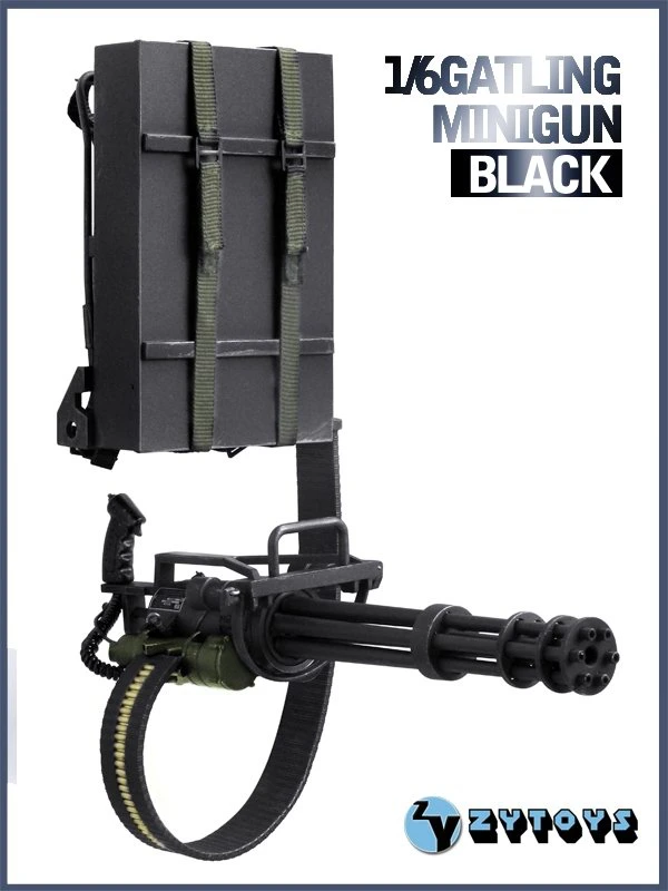 

ZYToys 1/6 M134 Gatlin Weapon Model for 12inch Action Figure DIY