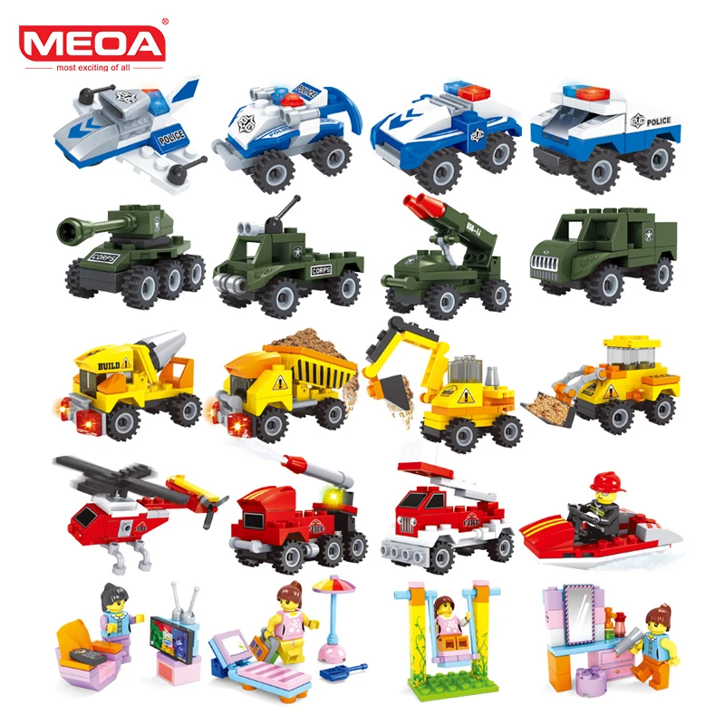 Meoa Mini Wojskowe Klocki Duplo Kompatybilne Legoinglys City Police