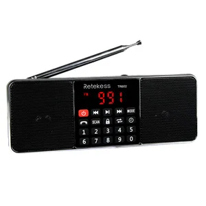 RETEKESS TR602 Bluetooth радио приемник портативный радио FM AM с MP3-плеером беспроводной динамик AUX Поддержка TF карты таймер сна