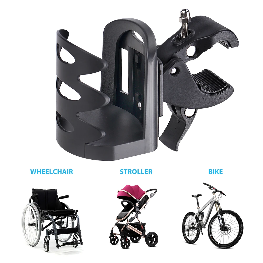 

Bicycle Bottle Holder for Baby Stroller Bike Wheelchair Walker Outdoor Cycling Beverage Drink Water Cup Holder Cage Car Styling