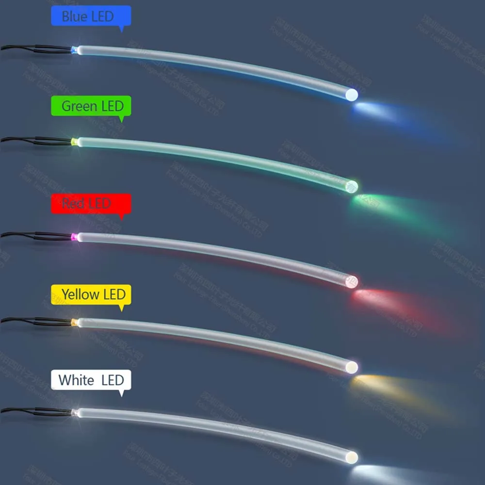 Мягкий 10 мм pmma конец свечение светильник передачи fusionadora де fibra оптика кабель Оптическое волокно для RGB светильник передатчик