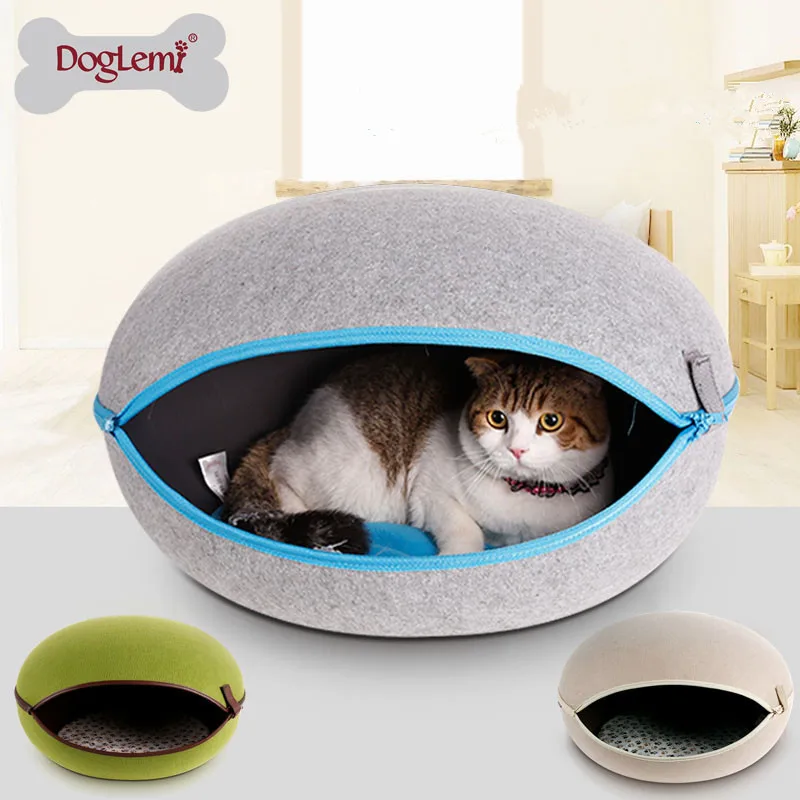 DogLemi Funny Egg Shaped Pet Dog Cat House Sofa Heated Cat Handmade