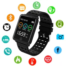 Bluetooth умные часы Мужские Женские водостойкий Браслет фитнес-трекер браслет шагомер спортивные Smartwatch для Ios Android