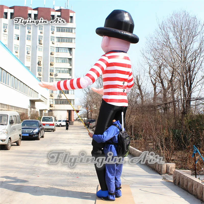 Забавные надувной клоун костюмы 3,5 м высота фигурка контролируется ходьба марионетка для праздника парадный Декор